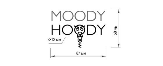 Создан логотип нашего бренда одежды Moody Hoody